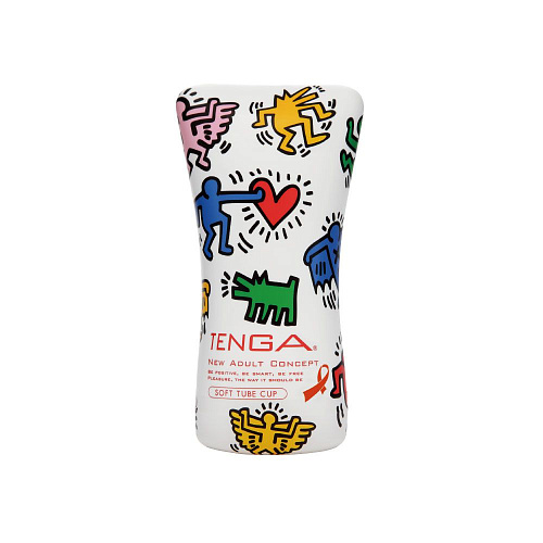 Разноцветный мастурбатор Tenga Keith Haring Soft Tube CUP KHC-102
