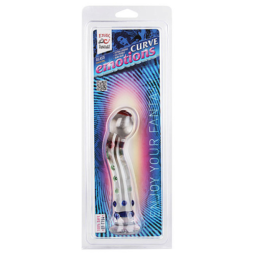 Изогнутый прозрачный фаллоимитатор Erotic Fantasy Curve Emotions EF-T154