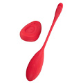 Красное виброяйцо Levett Alina 19009