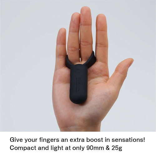 Чёрное эрекционное кольцо Tenga SVR Black TSV-001