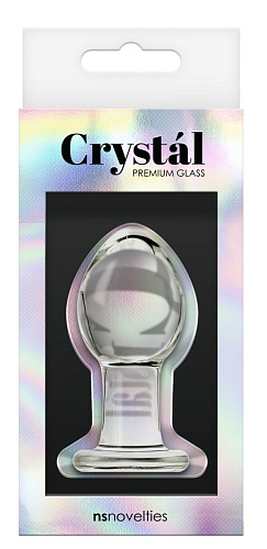 Прозрачная анальная пробка NS Novelties Crystal Medium NSN-0701-21 (7,6 см)