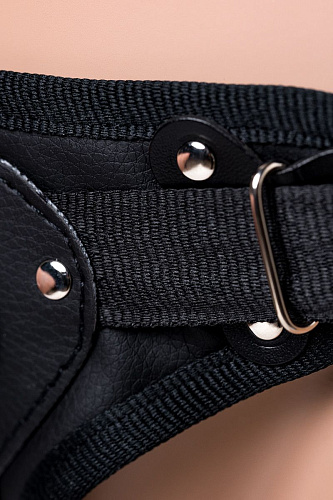 Телесный поясной страпон с вагинальной пробкой LOVETOY (А-Полимер) LESBI 836703