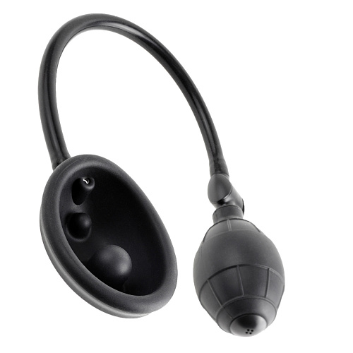 Вакуумная помпа церного цвета  для клитора и вагины Pipedream Mini Pussy Pump PD3232-23