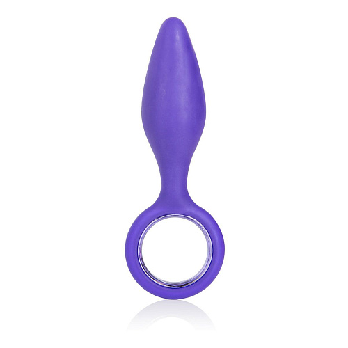 Фиолетовая анальная пробка California Exotic Novelties Booty Call Booty Slider SE-0394-30-2 (10,3 см)