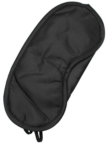 Чёрная текстильная маска на глаза Eroticon P3255B