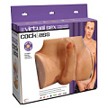 Реалистичный мастурбатор телесного цвета с фалоимитатором с вибрацией Topco Sales Elegance 1074957