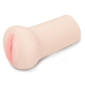 Телесный реалистичный гладкий мастурбатор-ротик Пикантные штучки DP02030