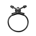 Чёрное утягивающее лассо Shots Media BV Adjustable CockringSHT156BLK