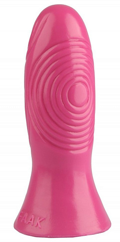 Розовая анальная втулка с рельефом Сумерки богов 1017-26 BX DD (17 см)