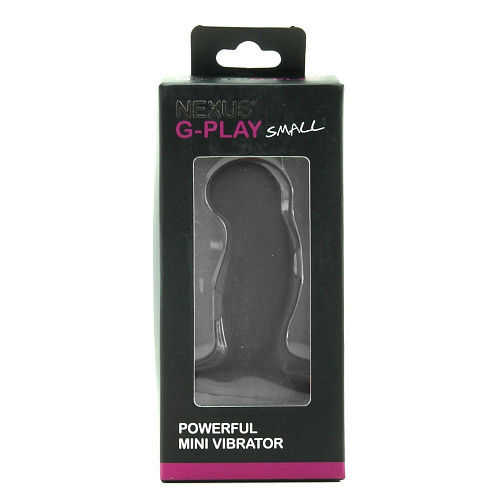 Анальный стимулятор чёрного цвета с вибрацией Nexus Range G-Play Small Black E21600 (7,4 см)