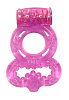 Розовое эрекционное кольцо с подхватом Lola toys Rings Treadle  0114-63Lola