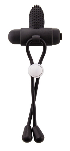 Утягивающее лассо чёрного цвета Tentacle Cockring SHT342BLK