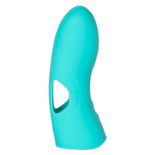 Бирюзовая вибронасадка на палец California Exotic Novelties Marvelous Tickler SE-4409-50-3 (10,25 см)