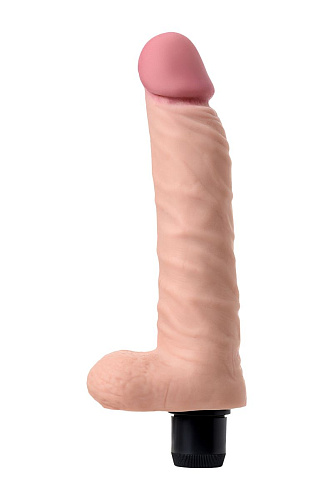 Телесный реалистичный мультискоростной вибратор A-toys 761051 (20,5 см)