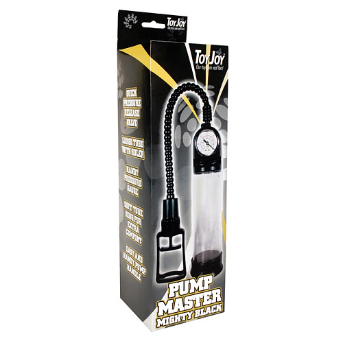 Прозрачная вакуумная помпа Toy Joy PUMP MASTER BLACK 3006009714