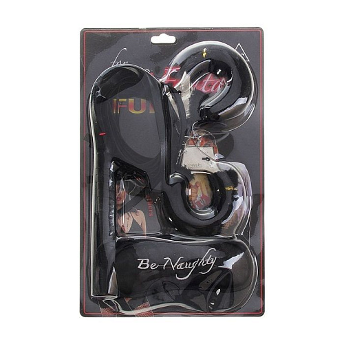 Набор для влюбленных: плетка, наручники, повязка Сима-Ленд 301928