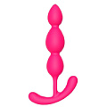 Розовый анальный стимулятор Dream Toys SILKY SMOOTH T-TEARDROP 21436 (11 см)