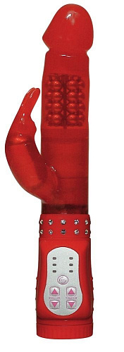 Вибратор красного цвета Orion Diamond Affairs 0565865 (24 см)