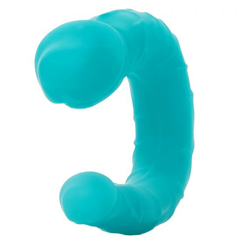Бирюзовый двусторонний фаллоимитатор California Exotic Novelties Silicone Double Dong AC/DC SE-0311-75-2 (30,5 см)