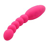 Розовый анальный вибростимулятор-ёлочка Howells Lovers Beads 174201pink (19 см)