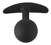 Чёрная анальная пробка со смещенным центром тяжести Orion 05361990000 (7,7 см)