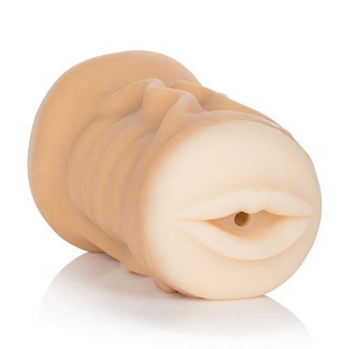 Двусторонний мастурбатор вагина и ротик телесного цвета California Exotic Novelties Vivid Raw Fuck   Suck  SE-7506-05-3