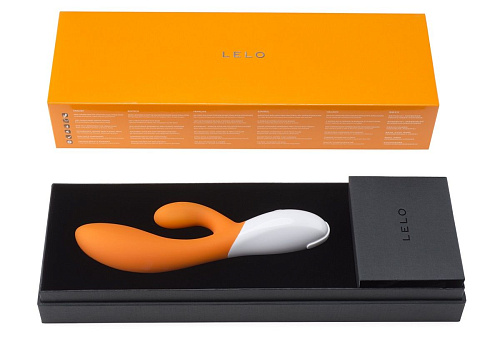 Вибромассажёр оранжевого цвета Lelo Ina 2 Orange LEL7650 (20 см)