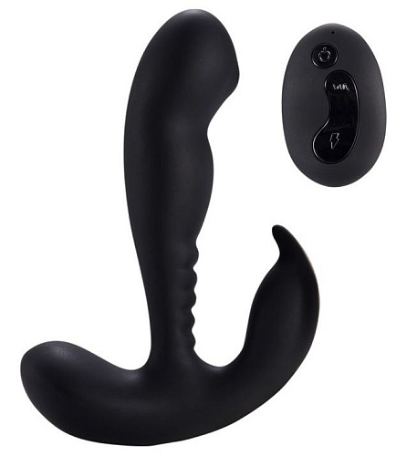 Чёрный стимулятор простаты Howells Remote Control Prostate Stimulator with Rolling Ball 182019Black (13,3 см)