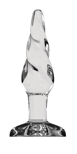 Стеклянный анальный стимулятор Shots Media BV Bottom Line Model 5 BTM017GLS (10,5 см)