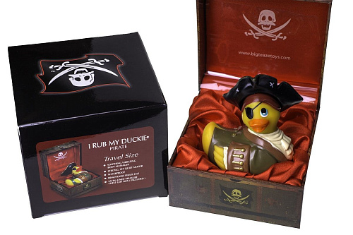 Вибратор уточка-пират Big Teaze Toys I Rub My Duckie Pirate Travel Size 10148