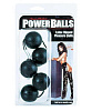 Цепочка из пяти чёрных латексных шариков California Exotic Novelties Power Balls SE-1318-03-2