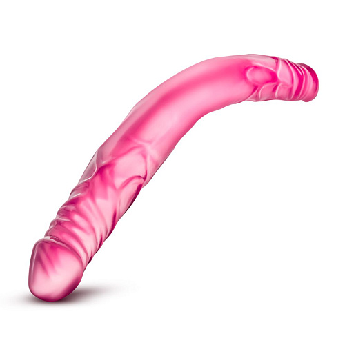 Розовый двусторонний фаллоимитатор Blush Novelties 14 Double Dildo BL-29750 (35,5 см)