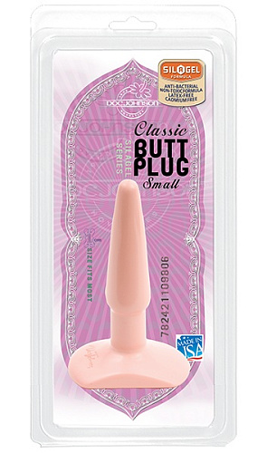 Телесная анальная пробка Doc Johnson SMALL 0244-01-CD