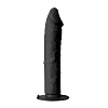 Чёрный вибратор-реалистик Dream Toys PURRFECT SILICONE ONE TOUCH 21256 (22,5 см)