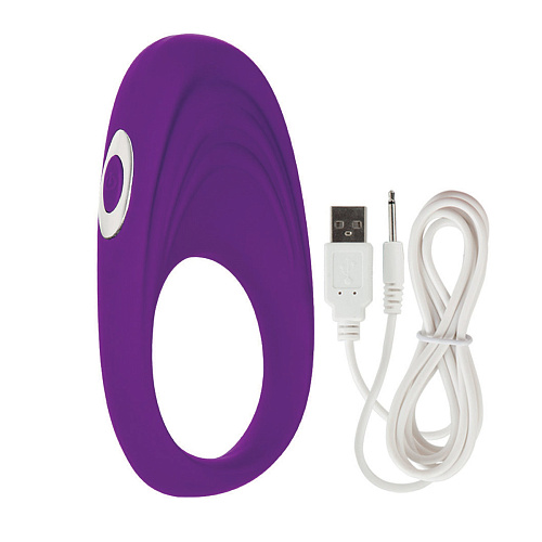 Фиолетовое виброкольцо California Exotic Novelties Embrace pleasure rings SE-4616-15-3