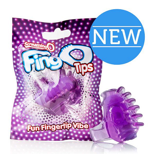 Фиолетовый стимулятор на палец Screaming O TIP-PU-101