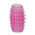 Рельефная розовая насадка с шипиками Baile BI-010045R-0101 (7,5 см)