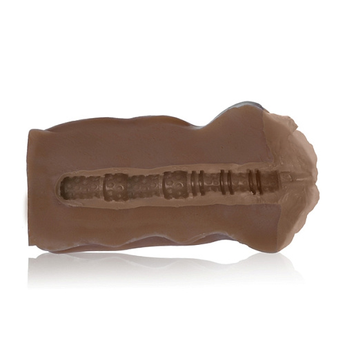 Темный мастурбатор-вагина коричневого цвета California Exotic Novelties VIVID RAW FUCK BUDDY SE-7505-20-3