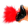 Чёрная пробка с красным хвостиком 4sexdreaM Red Bunny 47002 (11 см)