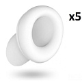 Набор из 5 белых сменных насадок Satisfyer J2018-7-c (для Satisfyer 2)