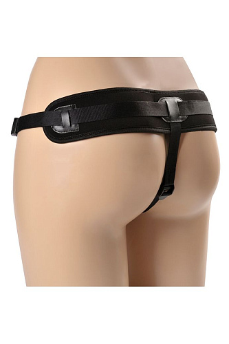 Чёрные трусики для страпона Sitabella HARNESS Locker 7151-1 M (размер XS-M)