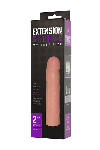 Насадка-удлинитель телесного цвета Sitabella Extension sleeve SB-005ES (18,5 см)