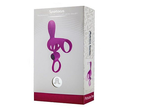 Розовая эрекционная насадка с вибропулей Adrien Lastic Spartakus 33413