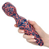 Сине-оранжевый вибромассажёр California Exotic Novelties Naughty Bits W.I.L.F Wand I d Like to Fuck SE-4410-39-3