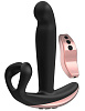 Чёрный анальный вибратор с дополнительным стимулятором ML Creation Remote Hunter ML45 (16,4 см)