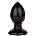 Чёрный анальный плаг LOVETOY (А-Полимер) Glide M 420703 (10,3 см)