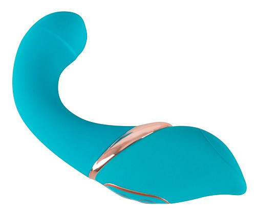 Голубой стимулятор точки G с золотистой каймой Orion 0585238 (15,5 см)