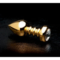 Золотистая анальная пробка с кристаллом Pipedream Luv Plug PD3991-27 (10,1 см)