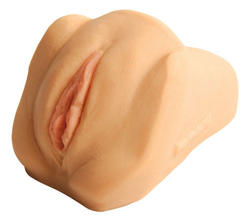 Реалистичная вагина с вибрацией телесного цвета Topco Sales Aimee Sweet Vibrating CyberSkin Pet Pussy 1097027