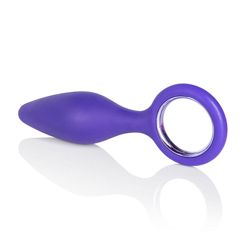 Фиолетовая анальная пробка California Exotic Novelties Booty Call Booty Slider SE-0394-30-2 (10,3 см)